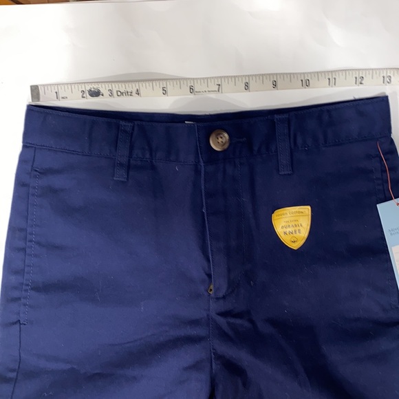 Cat & Jack Pants Straight Leg Adjust Waist School Uniform Navy Blue NEW kids 10 - Picture 7 of 8